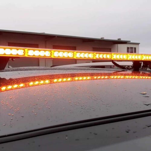 LED Orange Flashing Light Bar