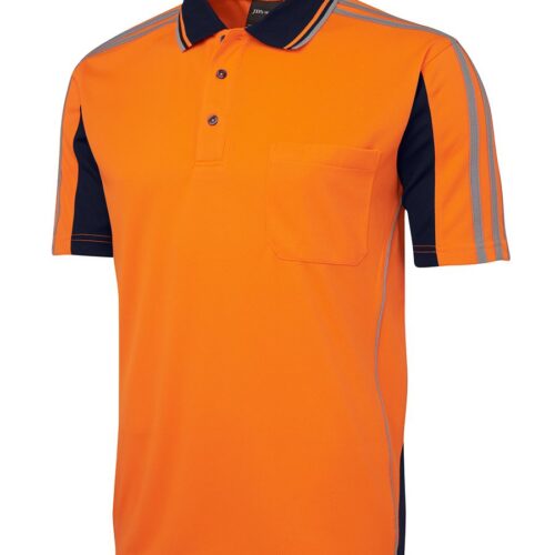 JB's Hi Vis Short Sleeve Arm Tape Polo (6AT4S)
