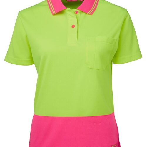 JB's Women's Hi Vis Short Sleeve Polo (6LHCH)