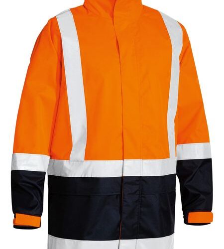 Bisley Hi Vis Taped Shell Rain Jacket (BJ6966T)