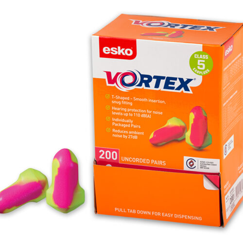 Esko Vortex Earplugs T-Shaped Uncorded (DE200-PU)