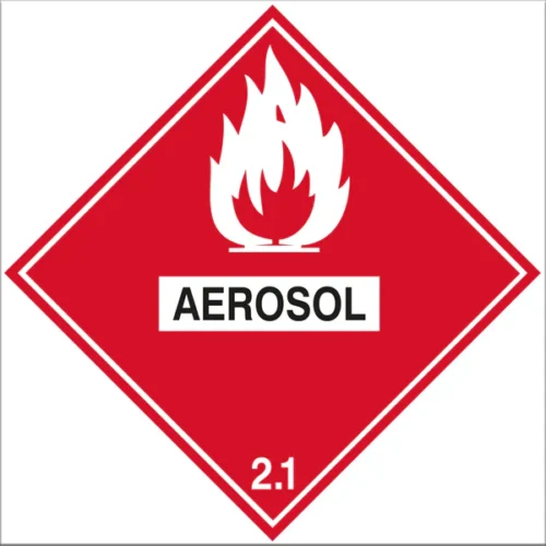 Dangerous Goods Label Class 2.1 Aerosol