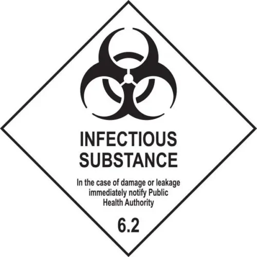Dangerous Goods Label Class 6.2 Infectious Substance