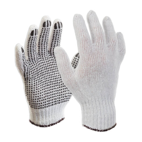 Esko Knitted Polycotton Glove With Dots (E150)