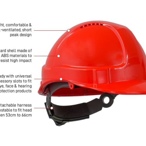 Vented Hard Hat with Short Peak (TN1R)