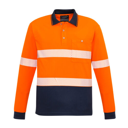 Syzmik Hi Vis Segmented Long Sleeve Polo (ZH530)