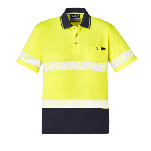 Syzmik Unisex Hi Vis Segmented Tape Short Sleeve Polo (ZH535)